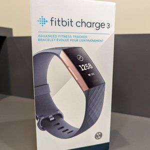 Fitbit Charge 3 Fitness Wristband - Blue Gray/Rose Gold